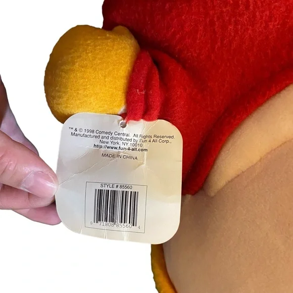 South Park Rare Eric CARTMAN 1998 15" Talking Plush Comedy Central Vintage - Picture 7 of 8